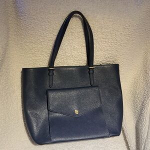 Elegant Navy Blue MK Women's Handbag